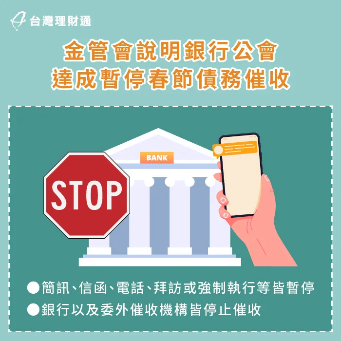 銀行公會彼此協調,宣布會員銀行暫停過年期間債務催收,讓債務人能安心過好年! 銀行公會協調暫停催收-貸款整合推薦