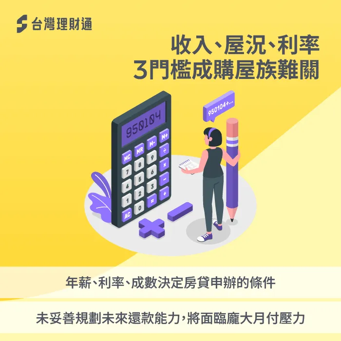 購屋族門檻-年薪高 貸款