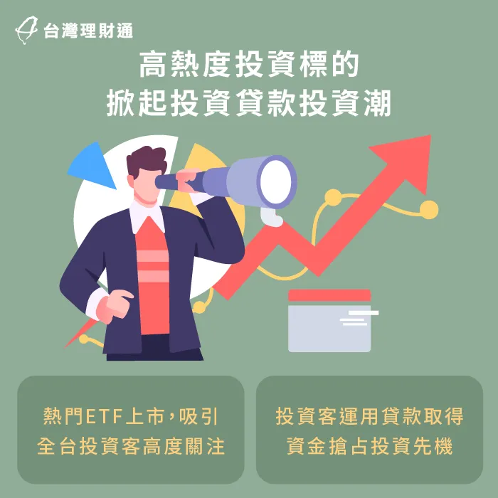 近期ETF熱潮,吸引不少投資客貸款投資 高熱度投資市場-貸款投資