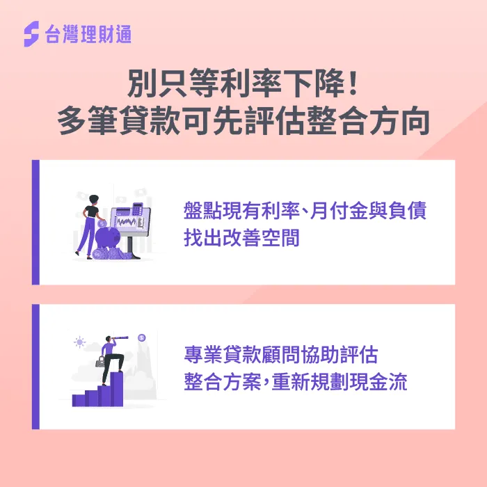 多筆貸款壓力別再拖,先整合負債再規劃下一步 多筆貸款整合-貸款短期利率