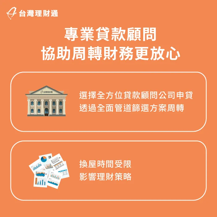 專業貸款顧問協助分析財務,擬定貸款周轉計畫,有效幫助申貸人爭取資金 專業貸款顧問協助周轉-貸款推薦