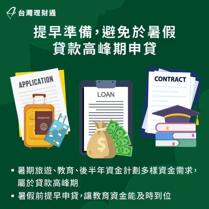 暑假前提早申貸-暑期教育資金