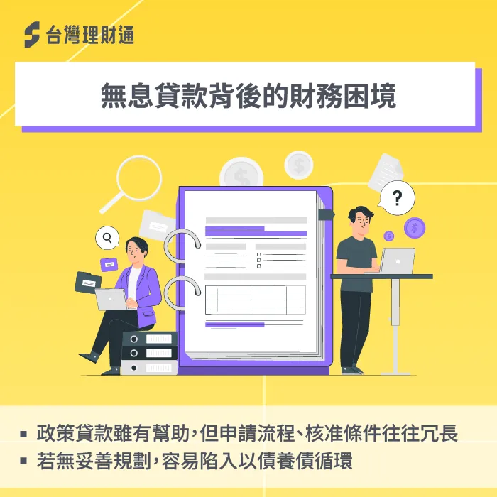 政府正在商議是否提出無息貸款政策,但該政策推行需要時間,無息貸款也並非適合每一個人 無息貸款政策-關稅 貸款