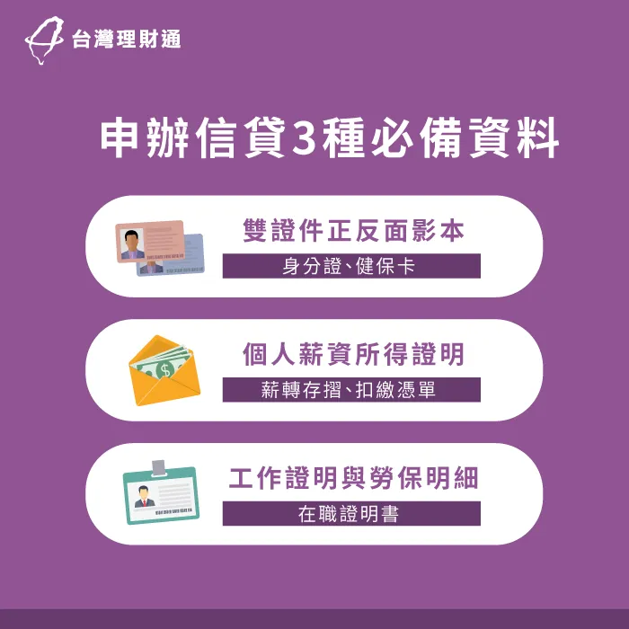 信用貸款準備資料-新北信用貸款-台中信用貸款