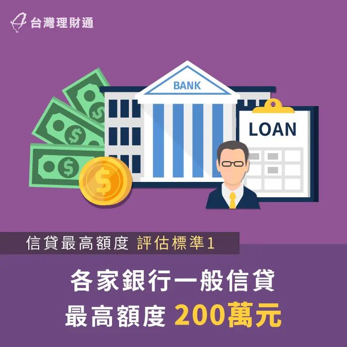 銀行信貸最高500萬元-新北信用貸款-台中信用貸款