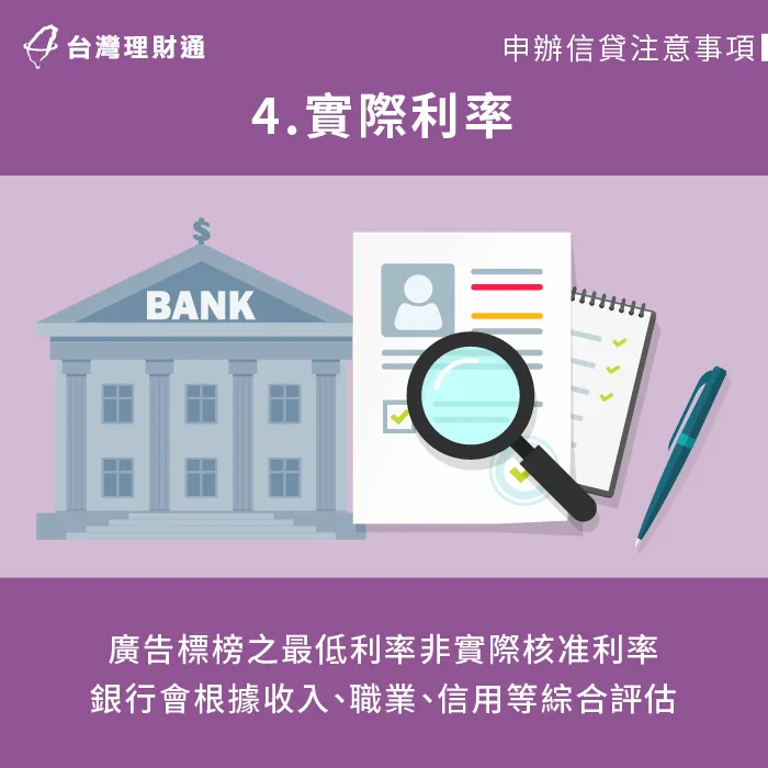 廣告標榜利率非實際核准利率-台中信用貸款-新北信用貸款